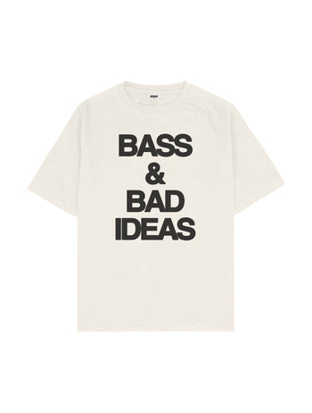 BASS AND BAD IDEAS Oversize Tişört
