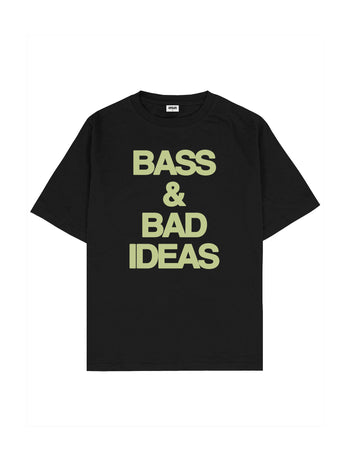 BASS AND BAD IDEAS Oversize Tişört