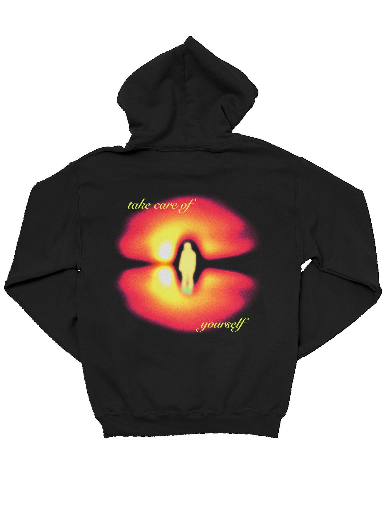 Take Care of Yourself Oversize Hoodie - SİYAH L