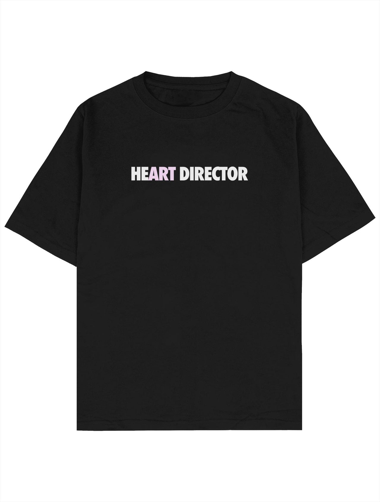 Heart Director Oversize Tee - L Black