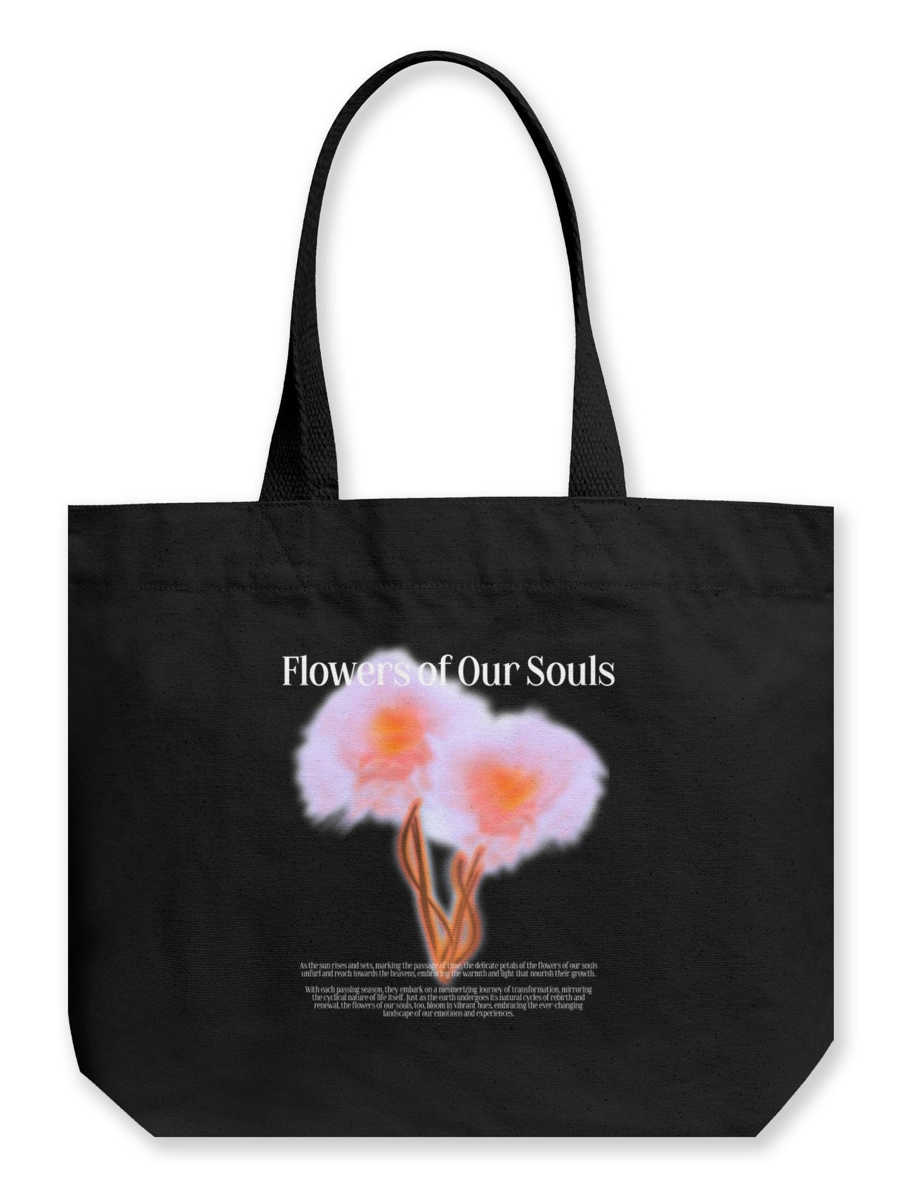 Flowers of Our Souls Large Canvas Bag