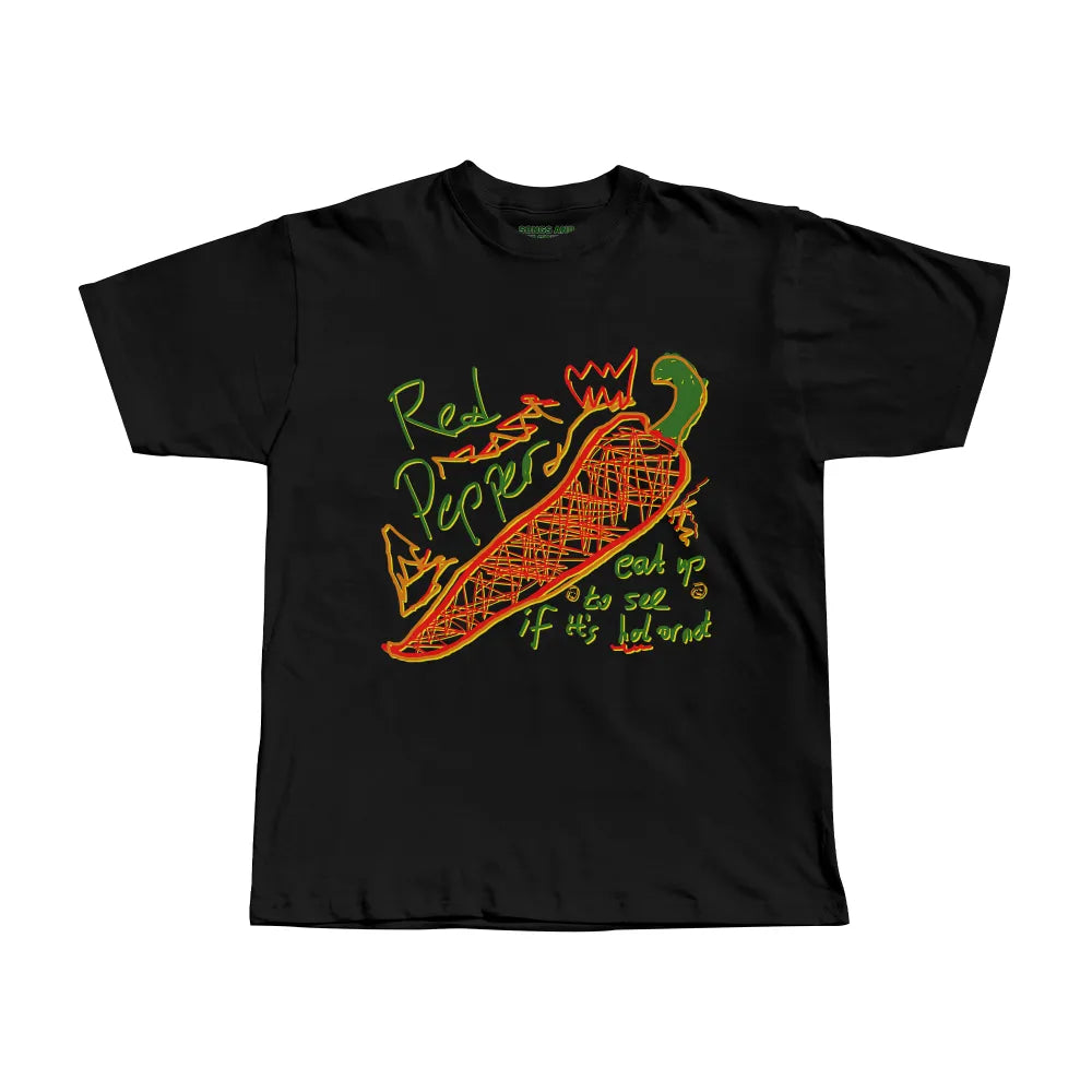 Red Hot Pepper Regular Fit Tişört - SİYAH L