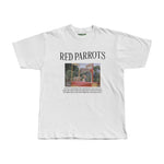 Red Parrots Vintage Tee