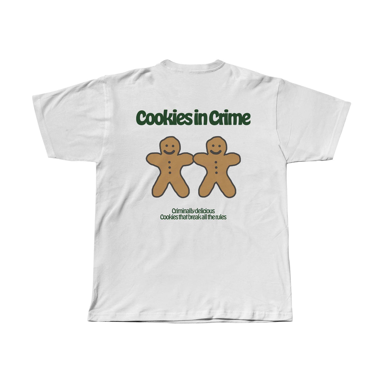 Cookies in Crime Regular Fit Tişört - BEYAZ L