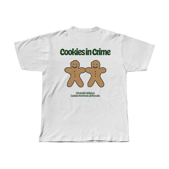 Cookies in Crime Regular Fit Tişört - BEYAZ L