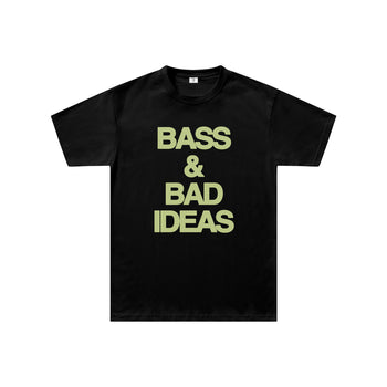 BASS AND BAD IDEAS Regular Fit Tişört