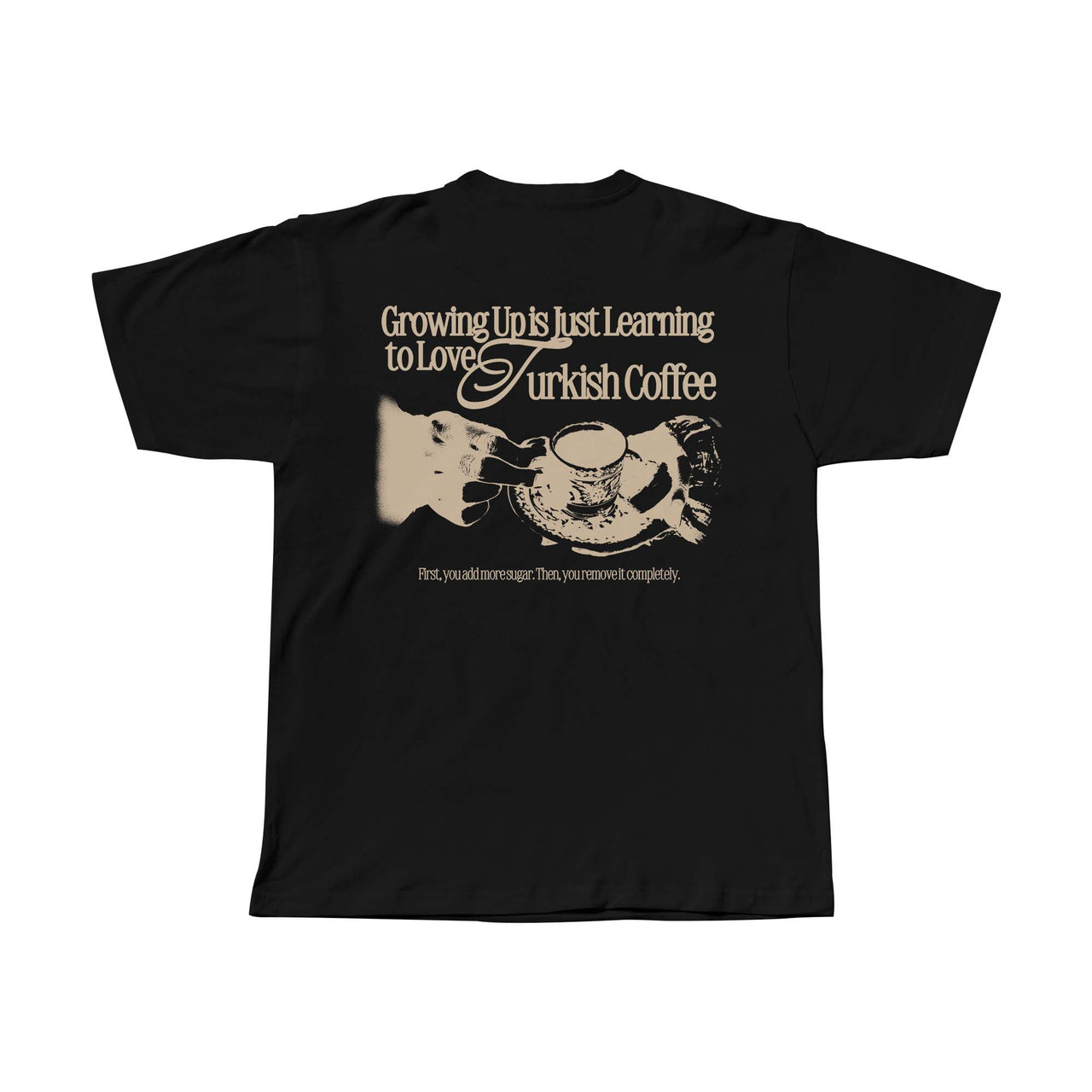 Turkish Coffee Regular Fit Tişört - SİYAH S