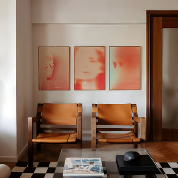 Soft Echo Triptych 3'lü Set Poster