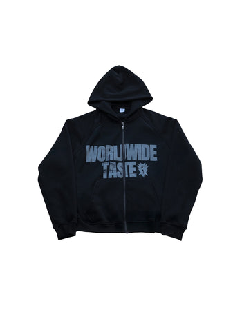 Worldwide Taste Raglan Zip-Up Hoodie