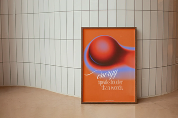 Energy Speaks Louder Than Words Poster